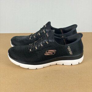 Skechers Slip-Ins Summits Classy Nights Casual Shoes Womens 7.5 Black Rose Gold